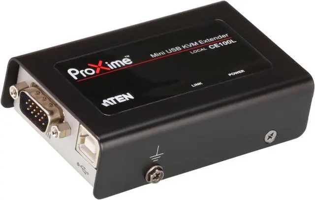 Alt view image 3 of 5 - ATEN TECHNOLOGIES CE100 CAT5 USB Mini Console Extender