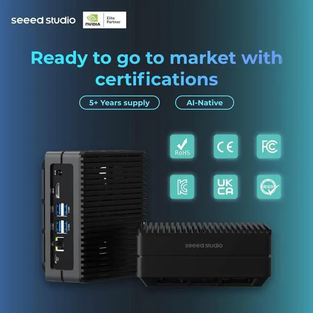 Alt view image 3 of 5 - seeed studio NVIDIA Jetson Orin Nano 4GB Edge AI Device (Support Super Mode - reComputer J3010, 4xUSB 3.2, M.2 Key E & Key M Slot, pre-Built Jetpack 5.1.1(Super with JP6.2)