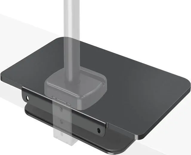 Alt view image 5 of 5 - MOUNTUP Triple Monitor Desk Mount with Steel Desk Protect Plate