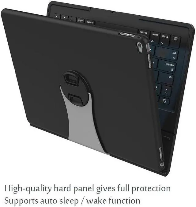 Alt view image 5 of 5 - ProCase Keyboard Case for 1st & 2nd Generation iPad Pro 12.9 2017 2015, iPad Pro 12.9 Tablet Wireless Keyboard Case for iPad Pro 12.9" (2nd & 1st Gen)- Black