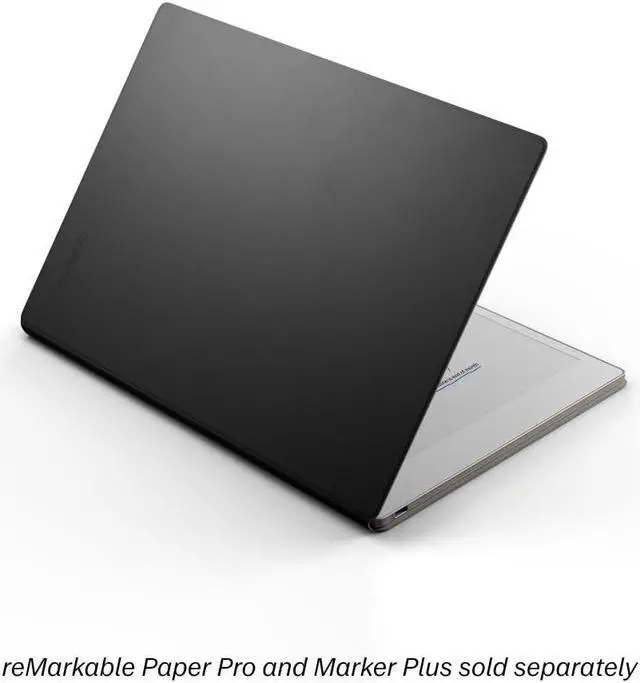 Alt view image 3 of 5 - reMarkable Paper Pro - Premium Leather Book Folio for Your 11.8'' Paper Tablet - Black