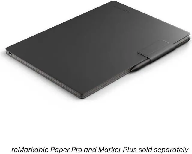 Alt view image 4 of 5 - reMarkable Paper Pro - Premium Leather Book Folio for Your 11.8'' Paper Tablet - Black