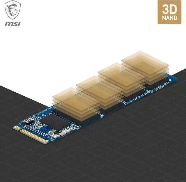 Alt view image 3 of 5 - SPATIUM M450 PCIe 4.0 NVMe M.2 500GB