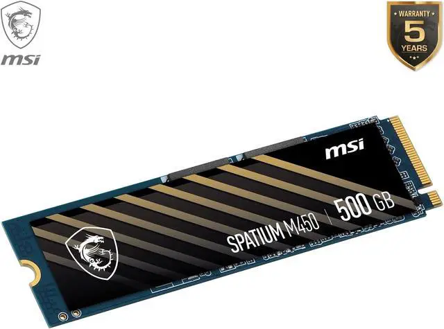 Alt view image 5 of 5 - SPATIUM M450 PCIe 4.0 NVMe M.2 500GB