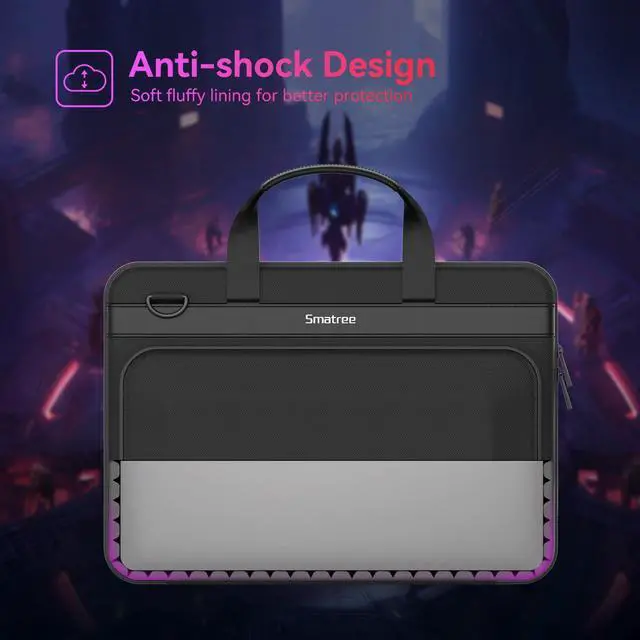 Alt view image 4 of 5 - Smatree Heavy Duty Hard Case for 15.6 inch ASUS ROG Zephyrus G15(2022/2021) Laptop, for 16 inch ASUS ROG Zephyrus M16(2023/2022) Gaming Laptop, for 16 inch ASUS ROG Flow X16(2023/2022) Handbag (A800)