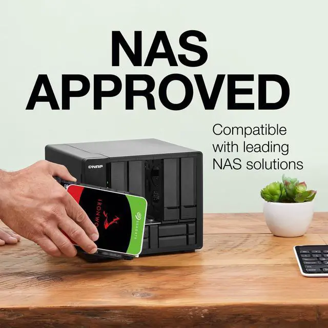 Alt view image 5 of 5 - Seagate IronWolf 12TB NAS Internal Hard Drive HDD - 3.5 Inch SATA 6Gb/s 7200 RPM 256MB Cache RAID Home Servers - Newest Model (ST12000VN0008)