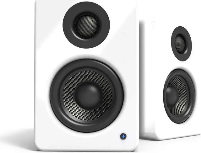 Main image of Kanto YU2GW PC Gaming Desktop Speakers | 3" Composite Drivers | 3/4" Silk Dome Tweeter | Class D Amplifier | 100 Watts | Built-in USB DAC | Subwoofer Output | Pair | Gloss White