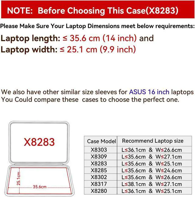 Alt view image 2 of 5 - Smatree Hard EVA Protective Sleeve Case Compatible for 16 inch ASUS Vivobook Pro 16X (N7601), for 16 inch ASUS Vivobook S 16 FLIP OLED, for 16 inch ASUS Vivobook Pro 16X/16(K6602) Laptop Bag (X8283)