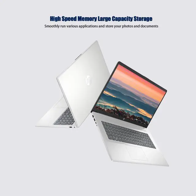 Alt view image 4 of 5 - HP 17 Laptop, 17.3" FHD Display, 32GB RAM, 1TB SSD, AMD Ryzen 5 Processor(Beats i7-1165G7, Up to 4.3GHz), Webcam, Numeric Keypad, Long Battery Life, Windows 11 Home, Alpacatec Accessories, Silver
