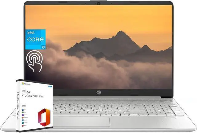 Main image of HP 2024 Newest Laptop for Business and Student, 15.6" HD Touchscreen, Intel 6-Core i3-1215U Processor, 16GB RAM, 1TB SSD, lntel UHD Graphics, Windows 11 Home, with Microsoft Office Lifetime License