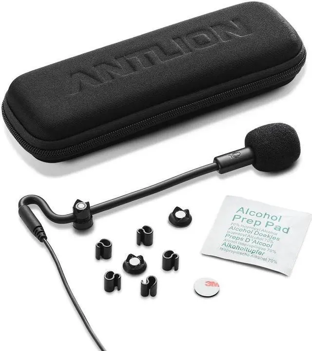 Alt view image 4 of 5 - Antlion Audio ModMic USB 2 Attachable Noise-Cancelling Microphone with Mute Switch Compatible with PC, PlayStation, and More.