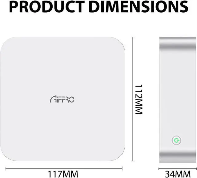 Alt view image 4 of 5 - Aiffro K100 All-SSD NAS Storage | Intel N100 | 8GB LPDDR5 4800MHz | 4 Bays 2280 M.2 SSD Up to 16TB | 2.5GbE RJ45 | Mini Pocket NAS | Set for Truenas, Freenas, Unraid, Windows, OMV