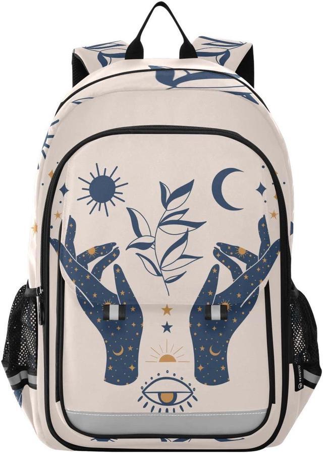 Main image of ALAZA Moon Sun Stars Witchy Laptop Backpack Purse for Women Men Travel Bag Casual Daypack with Compartment & Multiple Pockets
