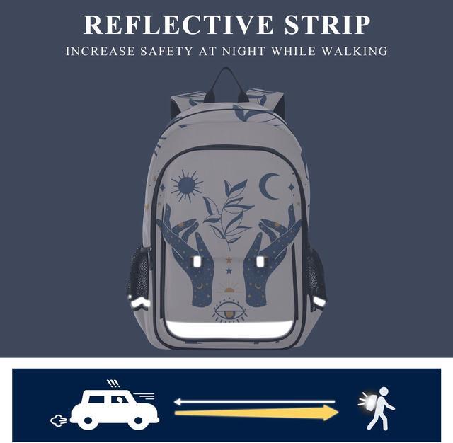 Alt view image 5 of 5 - ALAZA Moon Sun Stars Witchy Laptop Backpack Purse for Women Men Travel Bag Casual Daypack with Compartment & Multiple Pockets