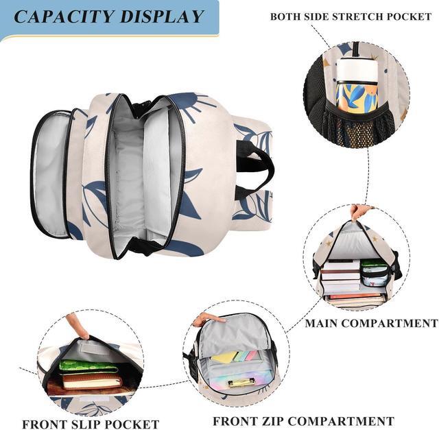 Alt view image 4 of 5 - ALAZA Moon Sun Stars Witchy Laptop Backpack Purse for Women Men Travel Bag Casual Daypack with Compartment & Multiple Pockets