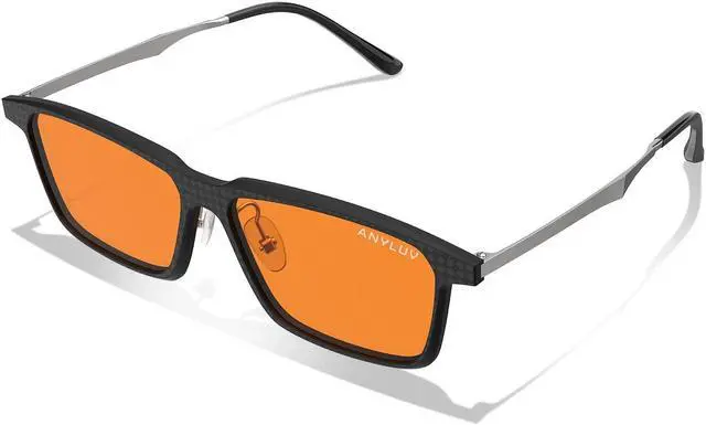 Alt view image 3 of 5 - ANYLUV Blue-Light Glasses-for-men Blue-Light-Blocking Glasses: Lightweight Blue Light Glasses Carbon Fiber Anti Fatigue Gift