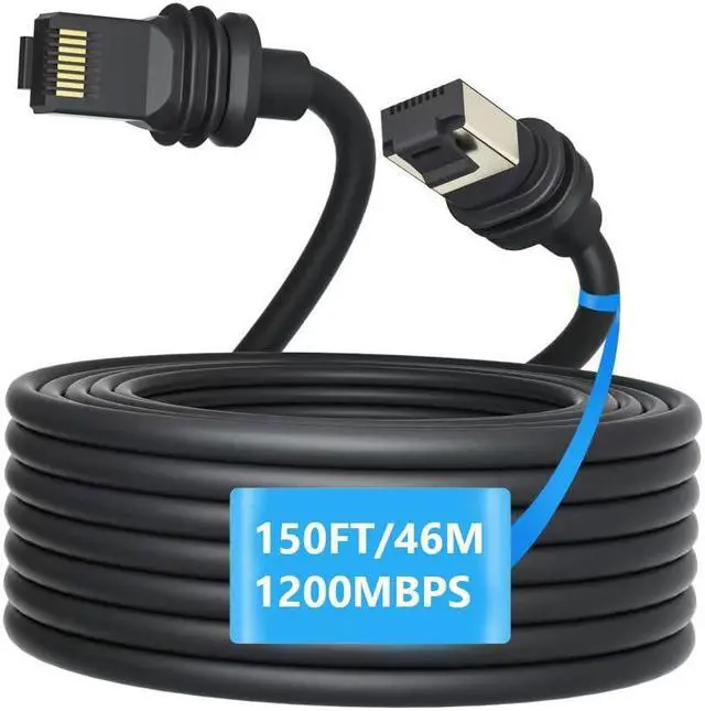 Main image of Replacement Cable for Starlink Gen 3, for Starlink Cable 46M(150FT) for Standard V3 Dish Starlink, Waterproof Outdoor Extension Cable for Starlink Accessories for Starlik Standard Kit, Gray(150FT)