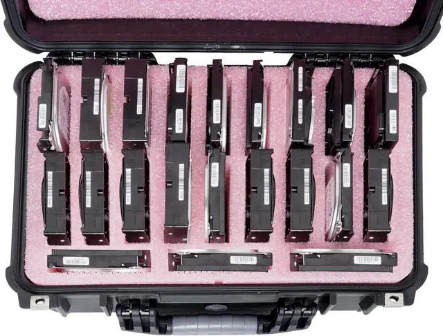 Alt view image 2 of 5 - Case Club Anti-Static, Data-Safe Large HDD & SSD Internal Drive Storage Case. Hard-Shell, Waterproof, Airtight, Padlockable Cases Protects & Prevents Data Corruption