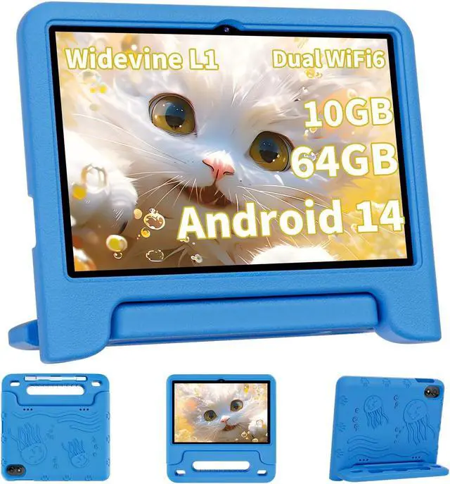 Main image of 2025 Upgraded Android 14 Tablet, 10inch Kids Tablet , Octa-core CPU, 10GB+64GB+1TB Expand Tablets for Kids with Kids Space, Parental Control, 6000mAh Big Battery, HD Touchscreen Display Tableta