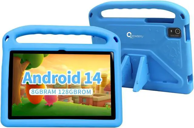 Main image of CWOWDEFU Kids Tablet, 10-inch Android 14 Tablet for Kids with Protective Case, Kids Pad has 6000 mAh, 8(4+4) GB RAM, 128 GB ROM, WiFi 6, Bluetooth 5.0, Gift for Children