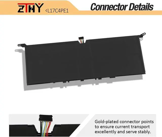 Alt view image 4 of 5 - ZTHY L17C4PE1 L17M4PE1 Laptop Battery Compatible with Lenovo Ideapad 730S-13IWL 81JB Yoga S730-13IWL 81J0 S730-13IML 81U4 Series 5B10R32748 5B10R32749 5B10W67276 5B10W67274 15.36V 42Wh 2735mAh