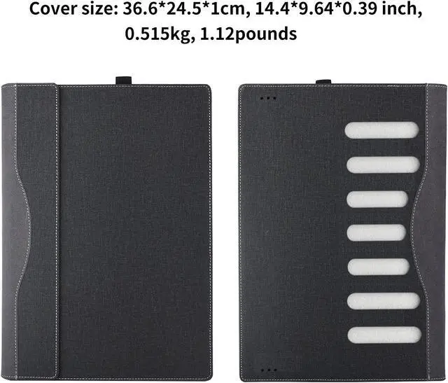 Alt view image 4 of 5 - Laptop Case Cover for Hp Envy X360 15-fe 15t-fe 15.6" 2-in-1 & Envy X360 15-fh 15z-fh 2023 Newest [Do Check Model] Notebook Sleeve Computer Bag Protective PU Leather Shell (Pink)