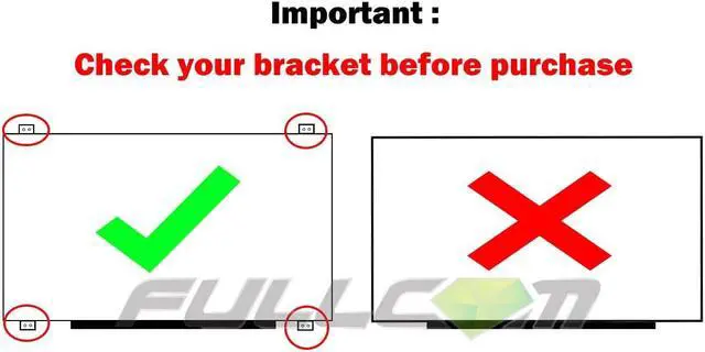 Alt view image 5 of 5 - FULLCOM New LCD Replacement Screen FHD 1920x1080 (Non Touch) 15.6 Inch NT156FHM-N41 (with Brackets) 30 Pin Matte for Acer Aspire 5 A515-51G for Laptop/Display/Screen/LCD Application