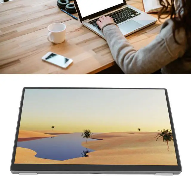 Alt view image 3 of 5 - GOWENIC Small Touchscreen Monitor, Portable Monitor 10.5 Inch, 1920x1280 Touchscreen Mini Monitor 16:9 Eye Protecting with Built in Speakers, 10 Point Touchscreen