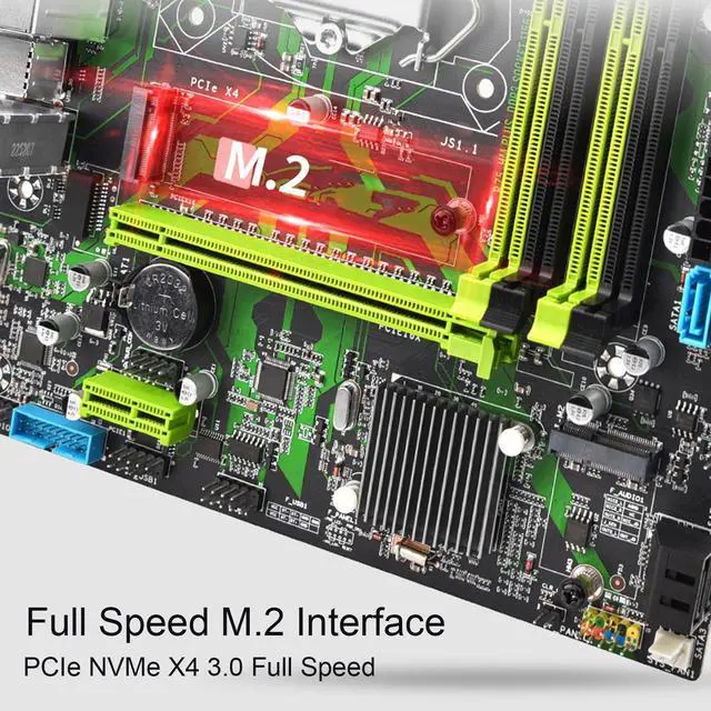 Alt view image 5 of 5 - LGA 1155 Computer Motherboard, B75 HM DDR3 6Gbps Micro ATX Gaming PC Motherboard, Support DDR3 Memory NVME M.2 M.2 USB3.0 SATA3.0 PCIe X16, ATX Motherboard for Mining