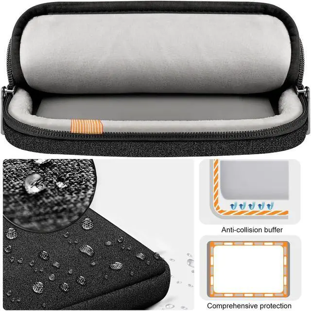 Alt view image 3 of 5 - Hseok Laptop Sleeve 15 15.6 16 inches Case Protective PC Briefcase for Commuting and Business Trip,Carbon