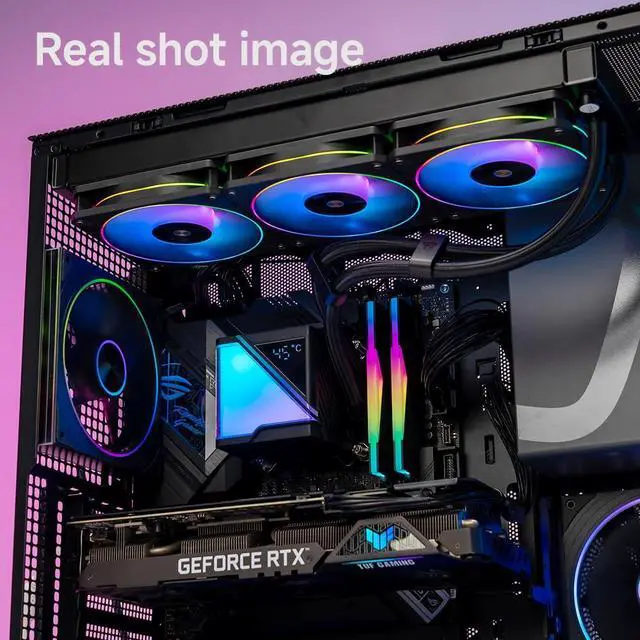 Alt view image 2 of 5 - ICOLER SR240 Digital AIO Liquid Cooler - High - Performance Cooling Solution ,Intelligent Temperature Control, Real-time readout,280W TDP Liquid CPU Cooler for AMD AM4/AM5 & Intel LGA 115X/1200/1700