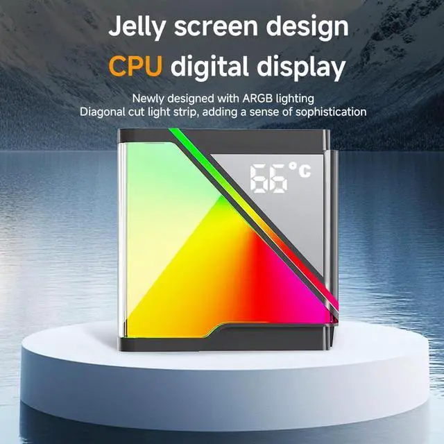 Alt view image 3 of 5 - ICOLER SR240 Digital AIO Liquid Cooler - High - Performance Cooling Solution ,Intelligent Temperature Control, Real-time readout,280W TDP Liquid CPU Cooler for AMD AM4/AM5 & Intel LGA 115X/1200/1700