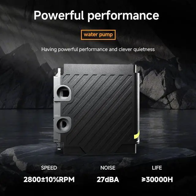 Alt view image 4 of 5 - ICOLER SR240 Digital AIO Liquid Cooler - High - Performance Cooling Solution ,Intelligent Temperature Control, Real-time readout,280W TDP Liquid CPU Cooler for AMD AM4/AM5 & Intel LGA 115X/1200/1700