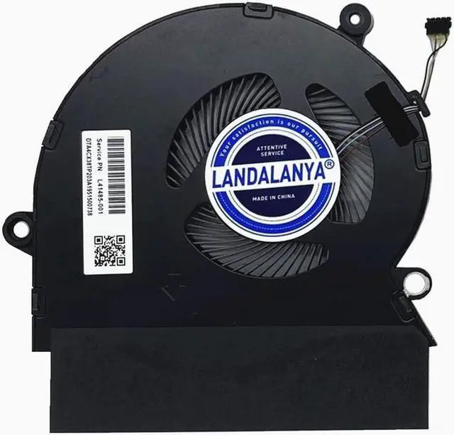 Alt view image 3 of 5 - LANDALANYA Replacement New Laptop CPU and GPU Cooling Fan for HP Spectre i7-8750H Version 15-DF Series L41485-001 ND85C07-18C13 L41484-001 ND85C07-18C14 DC5V 0.5A Fan