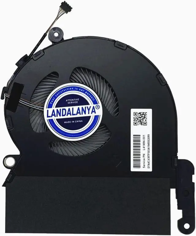 Alt view image 5 of 5 - LANDALANYA Replacement New Laptop CPU and GPU Cooling Fan for HP Spectre i7-8750H Version 15-DF Series L41485-001 ND85C07-18C13 L41484-001 ND85C07-18C14 DC5V 0.5A Fan