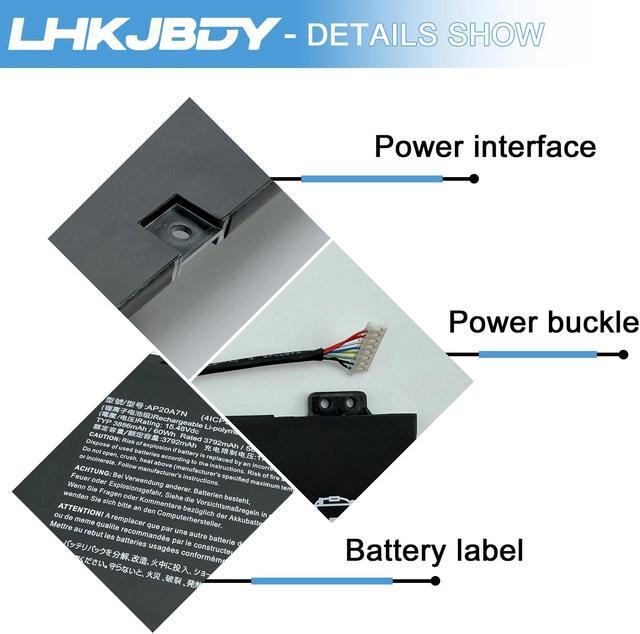 Alt view image 3 of 5 - LHKJBDY AP20A7N Laptop Battery Replacement for Acer Predator Triton 300 SE PT314-51S PT314-51S-51NZ PT314-51S-53D2 PT314-51S-53W3 PT314-51S-58AR PT314-51S-70D2 PT314-51S-70Q6 PT314-51S-77SS