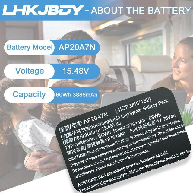 Alt view image 2 of 5 - LHKJBDY AP20A7N Laptop Battery Replacement for Acer Predator Triton 300 SE PT314-51S PT314-51S-51NZ PT314-51S-53D2 PT314-51S-53W3 PT314-51S-58AR PT314-51S-70D2 PT314-51S-70Q6 PT314-51S-77SS
