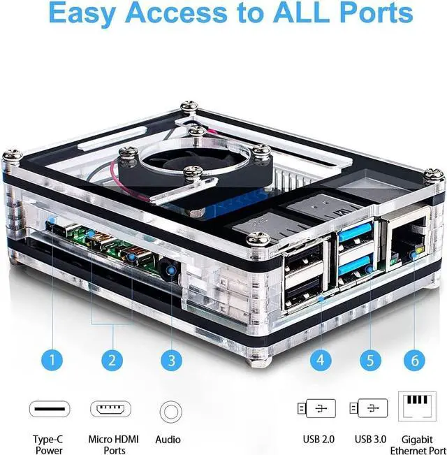 Alt view image 4 of 5 - MarsKit Raspberry Pi 4 Model B Starter Kit-128GB Edition/Raspberry Pi 4 Mddel B (8GB RAM) /Raspberry Pi OS Pre-Installed