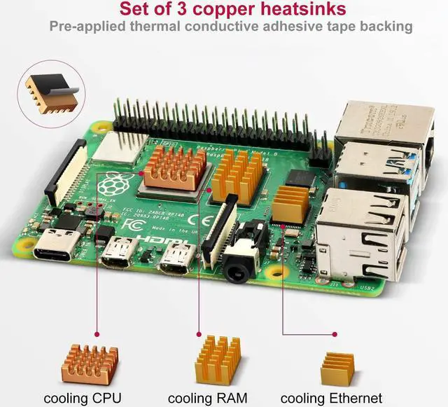 Alt view image 5 of 5 - MarsKit Raspberry Pi 4 Model B Starter Kit-128GB Edition/Raspberry Pi 4 Mddel B (8GB RAM) /Raspberry Pi OS Pre-Installed