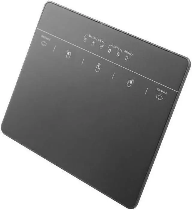 Main image of Wired & Wireless Metal Touchpad for PC Computer & Laptop, Rechargeable Trackpad Travel-Friendly Bluetooth & USB Mouse Pad for Windows 7/10/11, Black