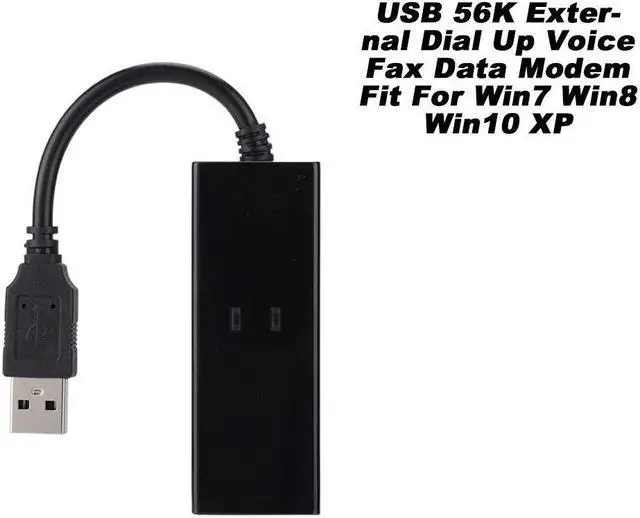 Alt view image 3 of 5 - External Dial Up Voice Fax Data Modem USB 56K External Dial Up Voice Fax Data Modem Fit for Win7 for Win8 for Win10 for