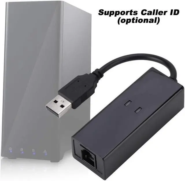 Alt view image 5 of 5 - External Dial Up Voice Fax Data Modem USB 56K External Dial Up Voice Fax Data Modem Fit for Win7 for Win8 for Win10 for