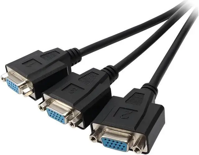 Alt view image 5 of 5 - Seenoo VHDCI Breakout Cable&Adapter-VHDCI(SCSI 68Pin) M to 3-Port VGA Female Splitter Breakout Cable for NVIDIA and VisionTek Graphics Cards