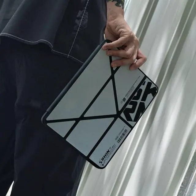 Alt view image 5 of 5 - SKRM SKINARMA KIRA KOBAI Case Compatible with iPad Air 11" (M2) (Gunmetal)
