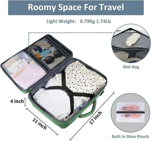 Alt view image 5 of 5 - Taygeer Travel Backpack for Women Men, TSA Approved Carry On Backpack with USB Charging Port & Shoe Pouch