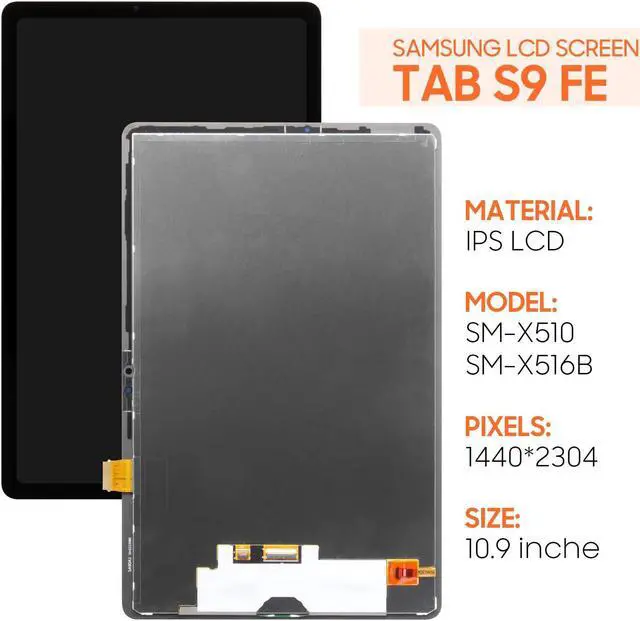 Alt view image 2 of 5 - THIRDPOLE for Samsung Galaxy Tab S9 FE Screen Replacement LCD Display SM-X510, SM-X516B Touch Screen Digitizer Full Assembly,with Tools(Black)