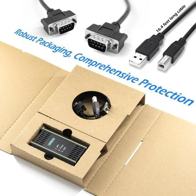Alt view image 2 of 5 - A2 PC USB Programming Cable Siemens Simatic S7-200 PLC S7-300 PLC S7-400 PLC Replaces 6ES7 972-0CB20-0XA0 Compatible Step7 MPI PC Adapter USB