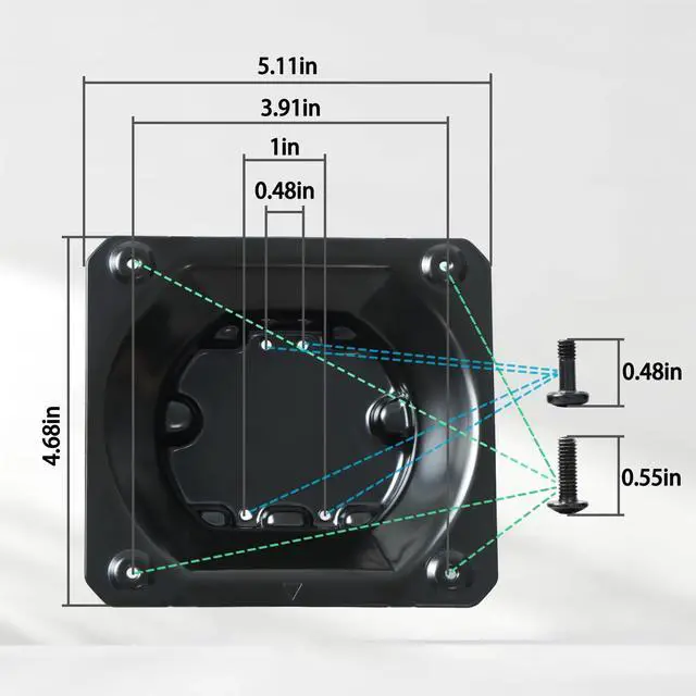 Alt view image 5 of 5 - Wall Mount Adapter Bracket Compatible with Samsung Odyssey G8 34" G85SB OLED Monitor for LS34DG856SNXZA LS34BG850SNXZA