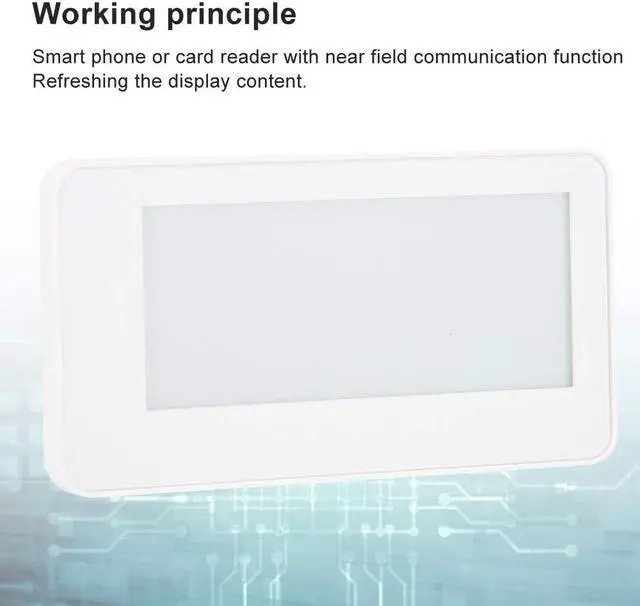 Alt view image 4 of 5 - Electronic Ink Screen, 2.9 Inch Passive NFC Eink Ink Display, EPaper Electronic Price Tag Power Supply/Refresh (Ink Screen)