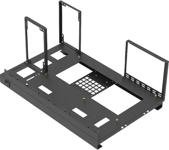 Main image of ATX PC Test Bench Open Air Frame Computer Case, Desktop Chassis Stackable Rack Stand, Cold Rolled Sheet Case Bare Overclocking, Support Vertical or Horizontal Placement, Supports ATX Motherboards